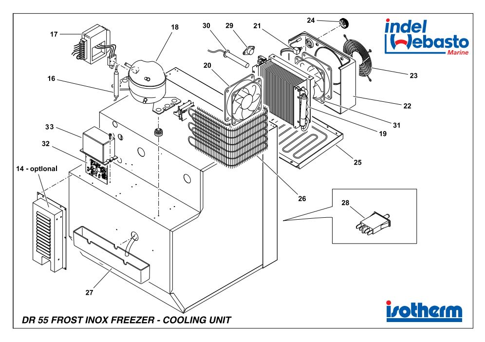Isotherm Drawer 55 Freezer Spare Parts 2